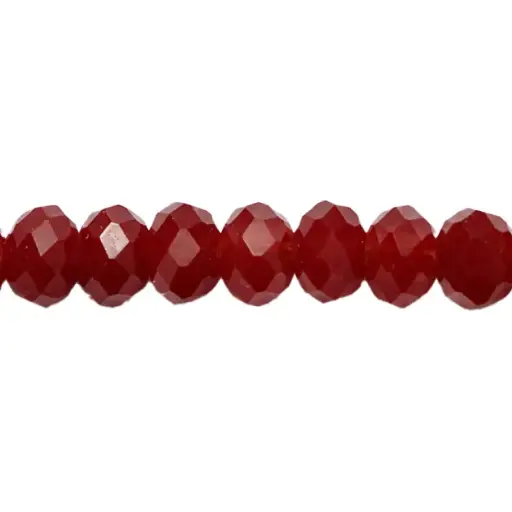 [15878] Murano rondela facetada 2mm dark coral 82 x 143unds
