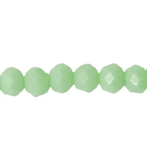 [23691] Murano rondela facetada 4mm green alabaste AB 46 x 147 unds