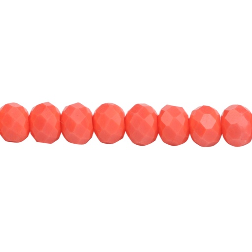 [17392] Murano rondela facetada 4mm living coral 79 x 110unds