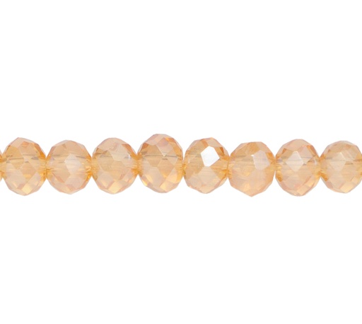 [11073] Murano rondela facetada 4mm lt col topaz 27AB x 125unds