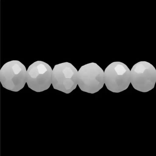[30692] Murano rondela facetada 4mm light gray 55AB x 110und