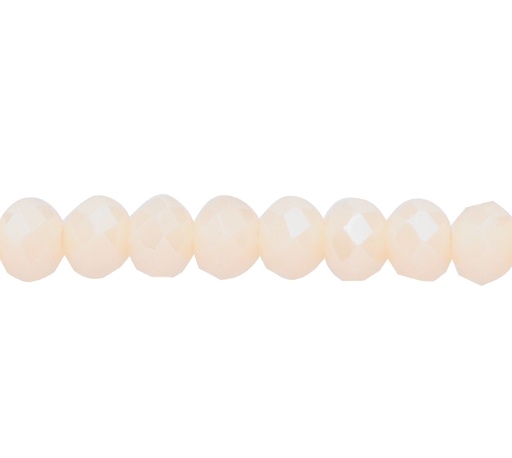 [12878] Murano rondela facetada 4mm crema mate 71AB x 145unds