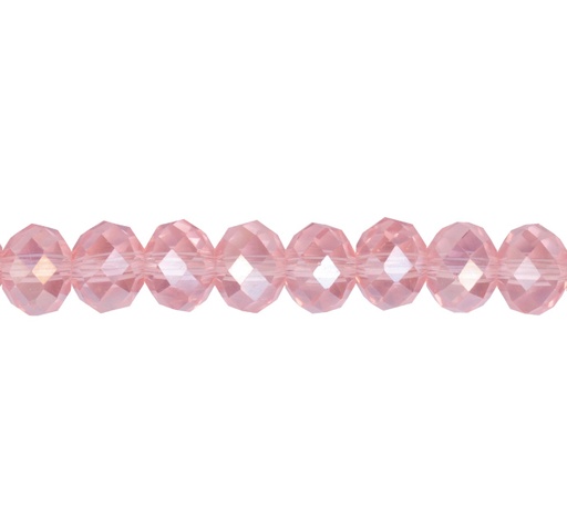 [10646] Murano rondela facetada 4mm rosaline 38 x aprox 110unds