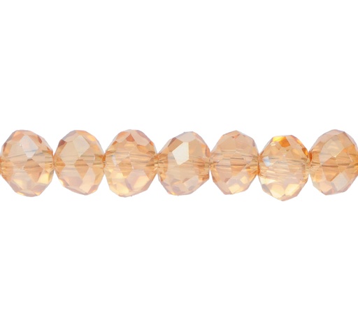 [26830] Murano rondela facetada 6mm golden shadow 33AB x 82unds