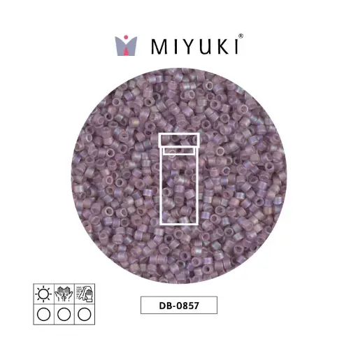 [12908] Miyuki delica 11/0 DB0857 matt claro amethys AB x 3g