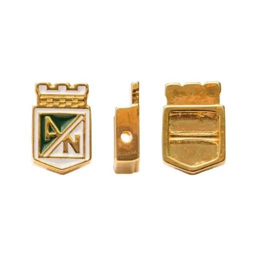 [01160] Separador escudo atletico nacional 12x18mm/golfi x und