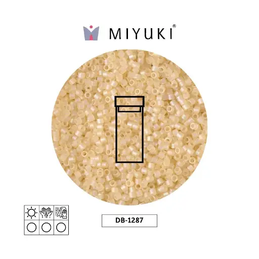 [20862] Miyuki delica 11/0 DB1287 light straw luster matte x 3g