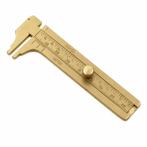 Brass Sliding Gauge 3inch. Capacity (80 mm). Graduations by 1/10th mm GAU-807