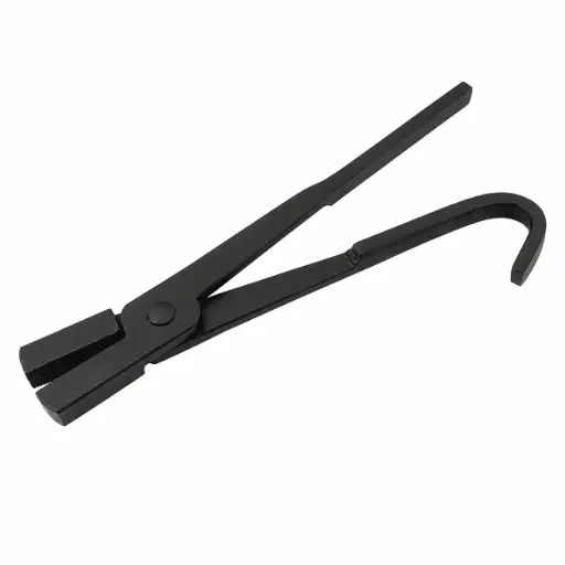 [12466] Draw Tong With Ring. Total length: 9 Y Serrated Jaws PLR-459