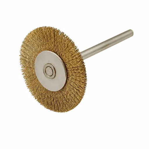 [19871] Brass Wire Brushes Single Row. Shank size: 3/32 BUF-016