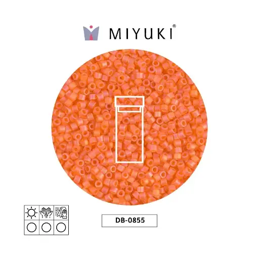 [08915] Miyuki delica 11/0 DB0855 mate naranja AB x 3gr