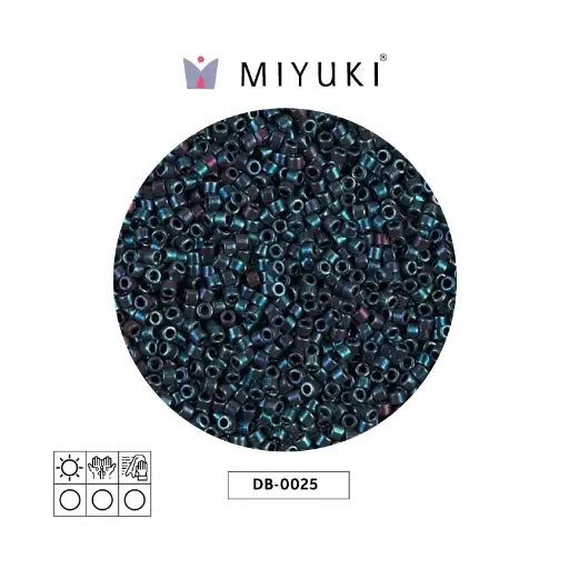[29356] Miyuki delica 11/0 DB0025 metalizado opaco azul x 50g