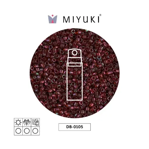 [12815] Miyuki delica 11/0 DB0105 rojo dorado lusterr x 10g