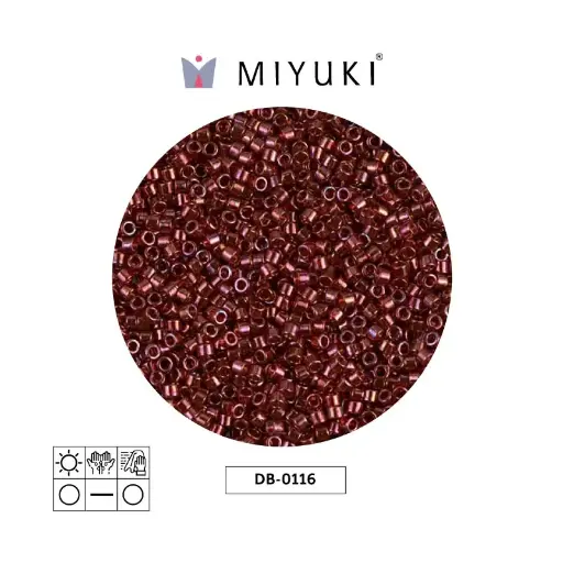 [26604] Miyuki delica 11/0 DB0116 rojo dorado lusterr x 50g