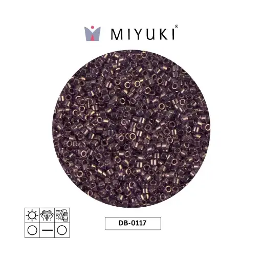 [26605] Miyuki delica 11/0 DB0117 morado dorado lusterr x 50g