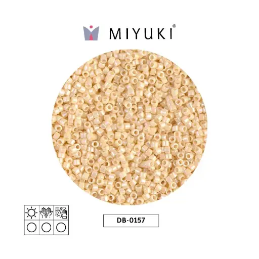 Miyuki delica 11/0 DB0157 opaco crema AB x 50g