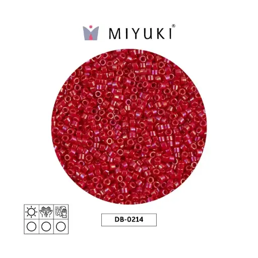 [18023] Miyuki delica 11/0 DB0214 red luster opaque x 50g