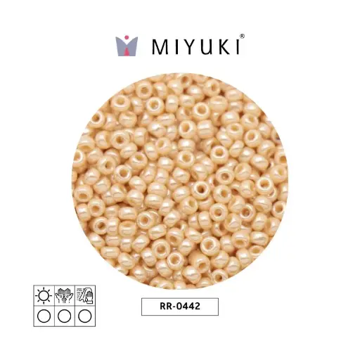 [15377] Mostacilla Miyuki rocalla 11/0 RR0442 opaco beige brillo x 250g 