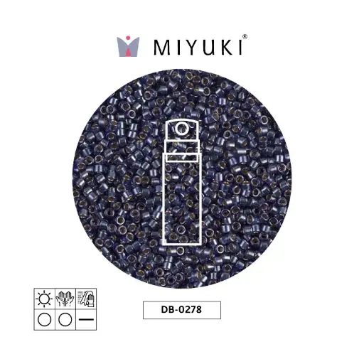 [20902] Miyuki delica 11/0 DB0278 forrado azul lusterr x 10g