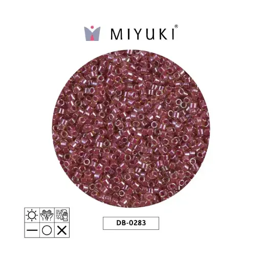 [28422] Miyuki delica 11/0 DB0283 rojo forrado lusterr x 50g