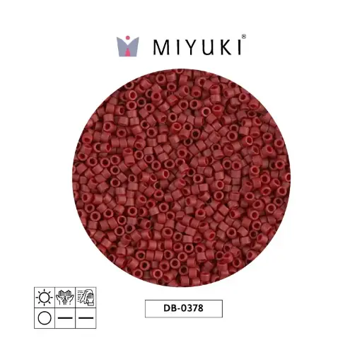 [27841] Miyuki delica 11/0 DB0378 matt metalizado oscuro maro x 50g