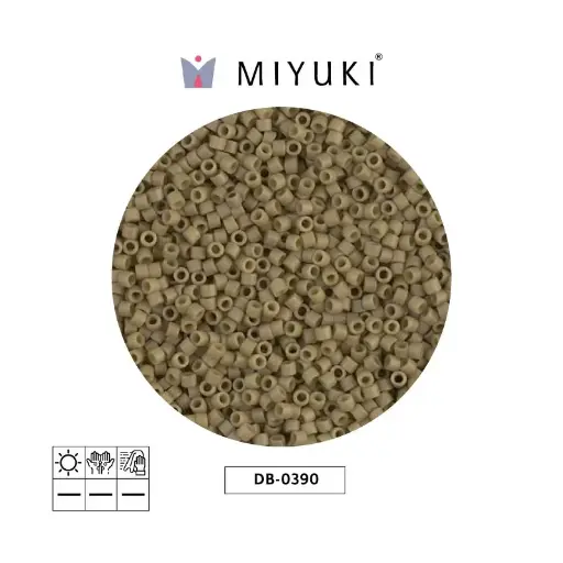 [27353] Miyuki delica 11/0 DB0390 opaco verde tea satinado x 50g