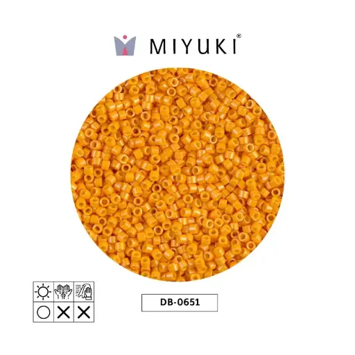 [00080] Miyuki delica 11/0 DB0651 opaco squash x 50gr