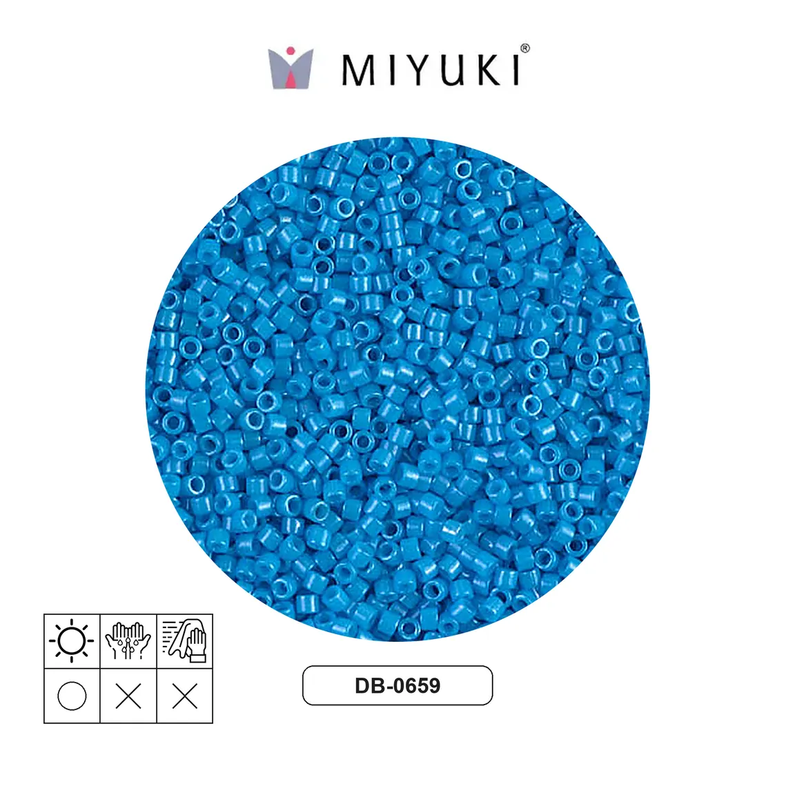 [29431] Miyuki delica 11/0 DB0659 opaco oscuro azul turquesa azul x 50g