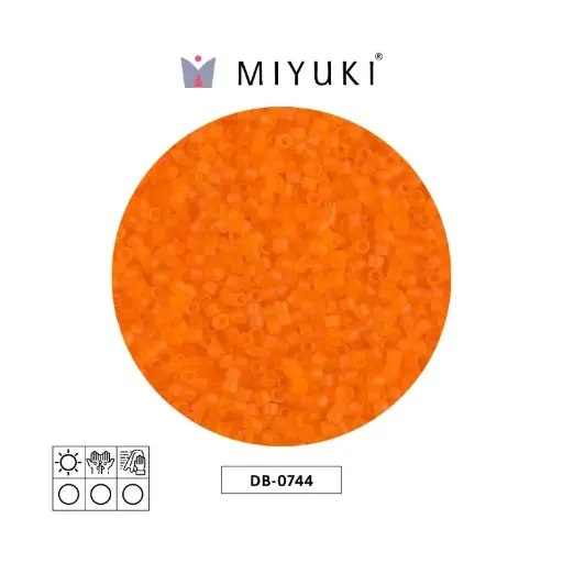 [15824] Miyuki delica 11/0 DB0744 mate tran naranja x 50g