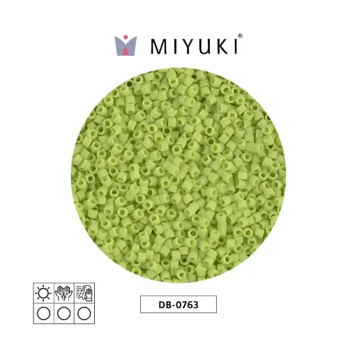 [00180] Miyuki delica 11/0 DB0763 verde chartreuse opaco matt x 50g