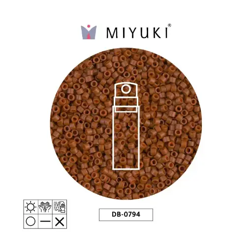[16133] Miyuki delica 11/0 DB0794 mate opaco sienna x 10g