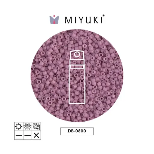 [21683] Miyuki delica 11/0 DB0800 mate opaco antique rosa x 10g