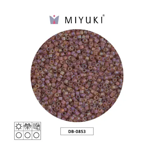 [07744] Miyuki delica 11/0 DB0853 mate transparente oscuro morado AB x 50g