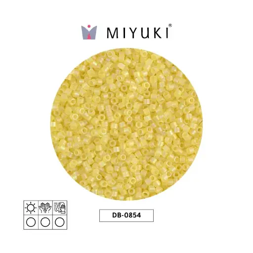 [28289] Miyuki delica 11/0 DB0854 mate transparente amarillo AB x 50g