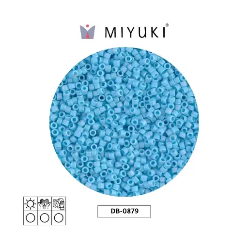 [15818] Miyuki delica 11/0 DB0879 cielo azul AB opaco mat x 50g