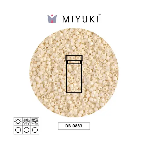 [28433] Miyuki delica 11/0 DB0883 mate opaco crema AB x 3g