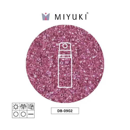 [23971] Miyuki delica 11/0 DB0902 sparkling peony link forrado cristal x 10g