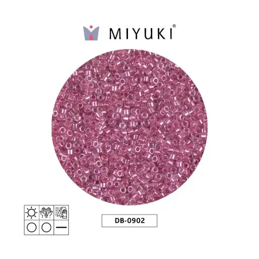 [27048] Miyuki delica 11/0 DB0902 sparkling peony link forrado cristal x 50g