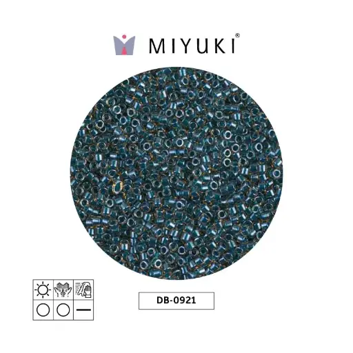 [14434] Miyuki delica 11/0 DB0921 sparkling azul forrado x 50g