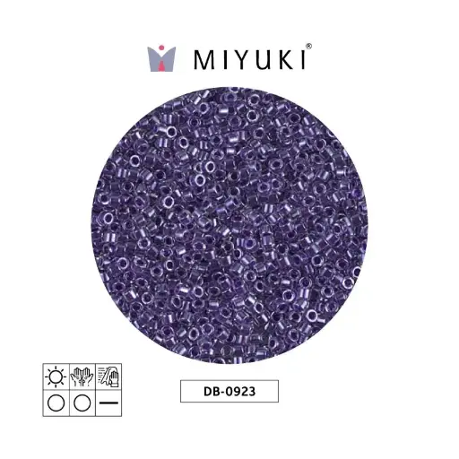 [29228] Miyuki delica 11/0 DB0923 sparkling amethyst forrado cristal x 50g