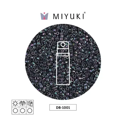 [31104] Miyuki delica 11/0 DB1001 metalizado purple-green x 10g