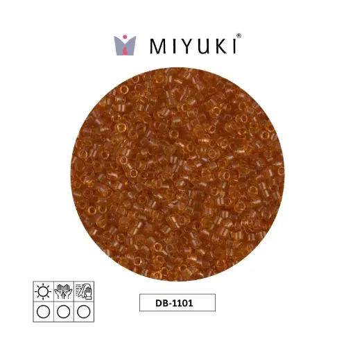 [23983] Miyuki delica 11/0 DB1101 transparente topaz x 50g