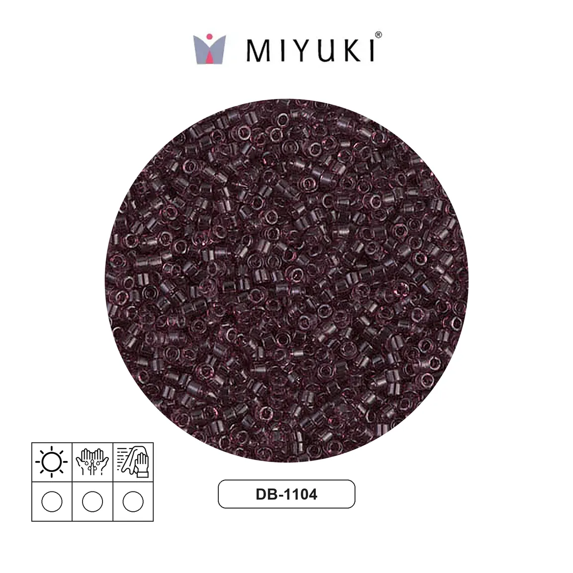 [28243] Miyuki delica 11/0 DB1104 transparente mauve x 50g