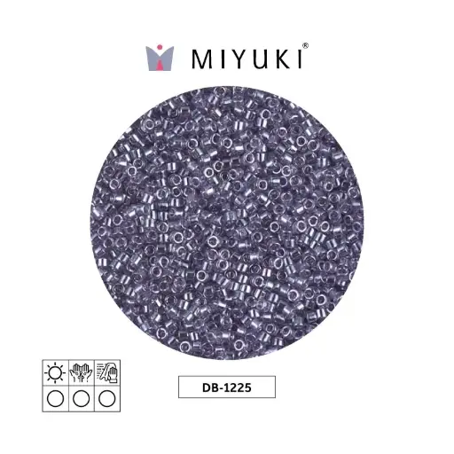 [27063] Miyuki delica 11/0 DB1225 transparente claro amethyst lusterr x 50g