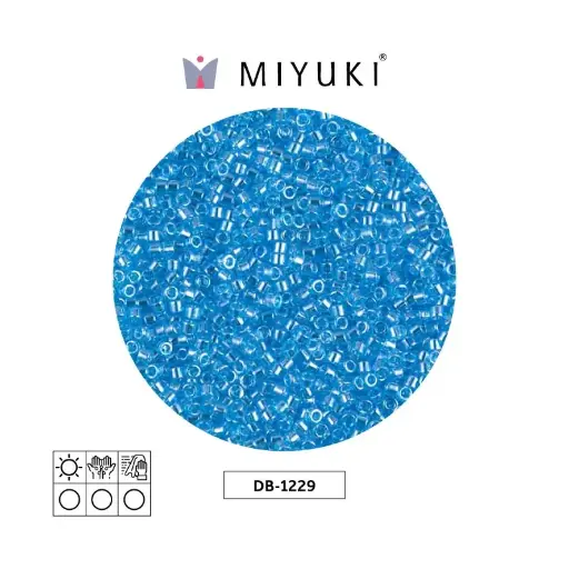 [07801] Miyuki delica 11/0 DB1229 transparente ocean azul lusterr x 50g
