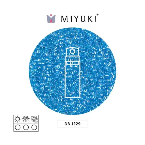 [23169] Miyuki delica 11/0 DB1229 transparente ocean azul x 10g