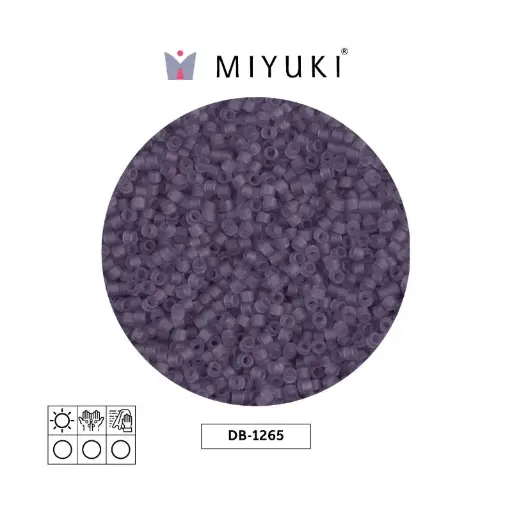 [09049] Miyuki delica 11/0 DB1265 mate transparente claro amethyst x 50g