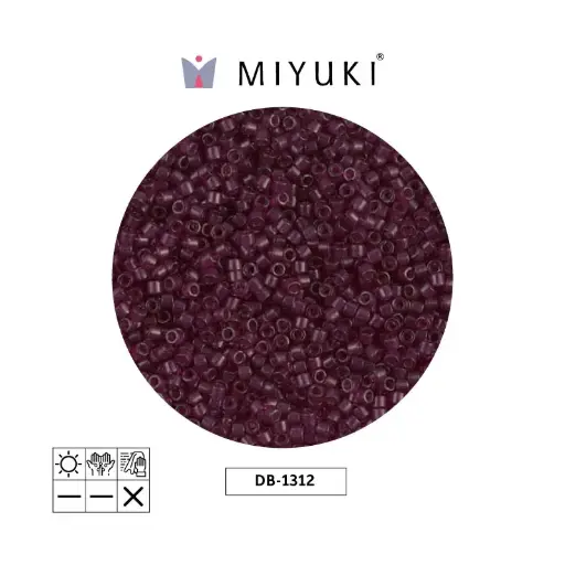 [28887] Miyuki delica 11/0 DB1312 transparente rojo x 50gr