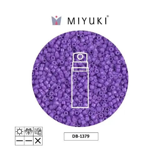[32686] Miyuki delica 11/0 DB1379 opaco morado x 10g