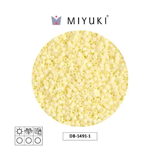 [29433] Miyuki delica 11/0 DB1491-1 opaco pálido amarillo x 50g